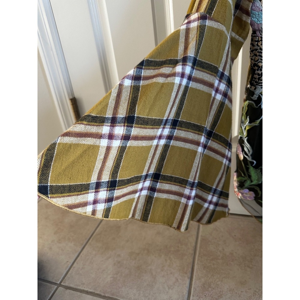 Aratta Silent Journey embroidered flannel shirt, flared sleeves - Picture 5 of 9